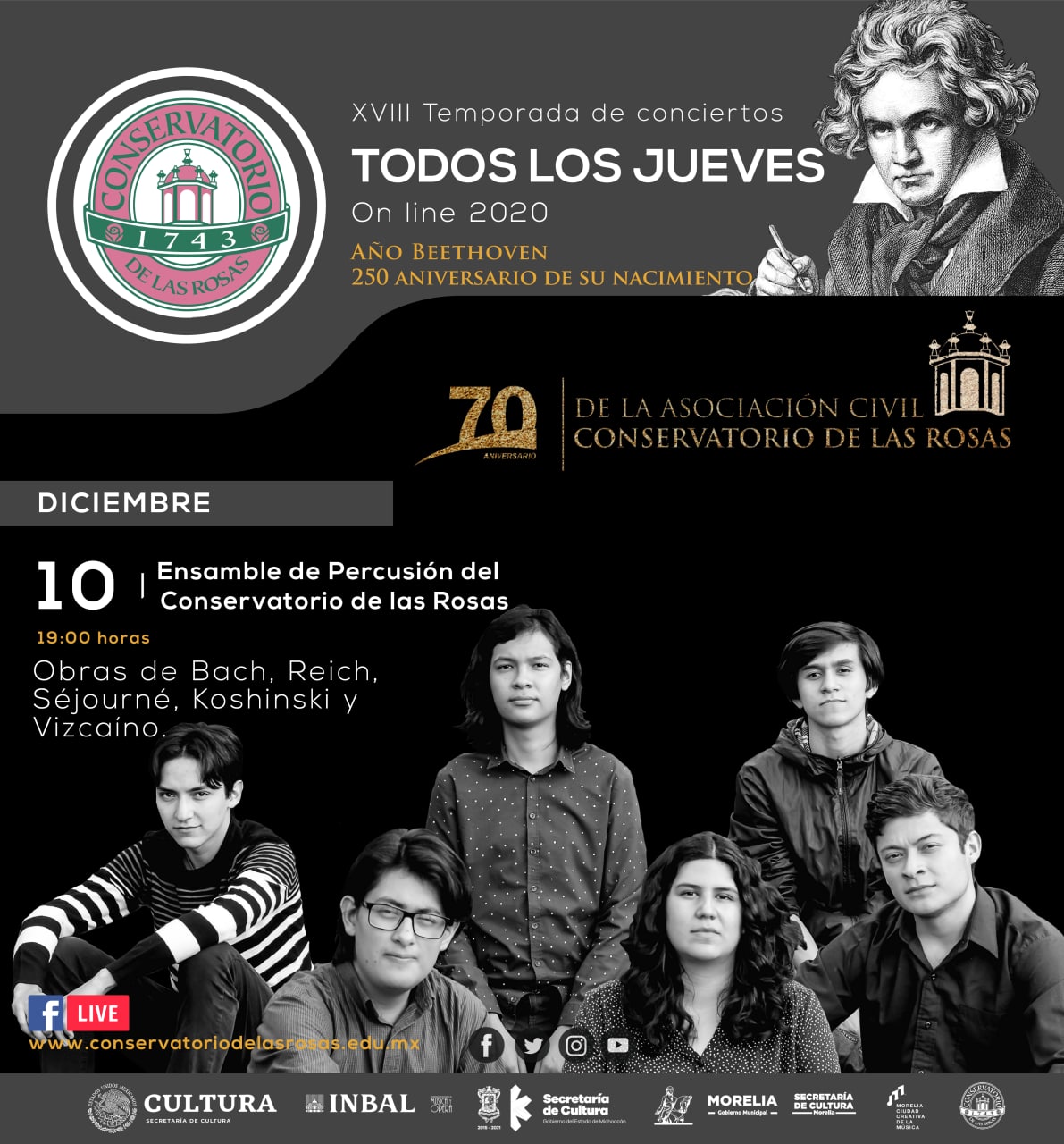 Ensamble de Percusión del Conservatorio de las Rosas CONSERVATORIO DE