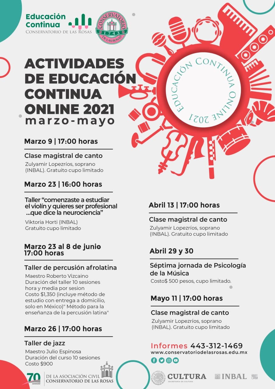 ACTIVIDADES DE EDUCACIÓN CONTINUA ONLINE 2021 - Destacada