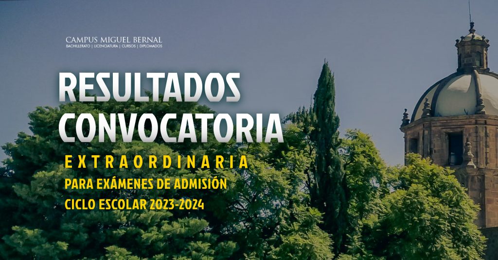 Resultados de convocatoria extraordinaria 2023-2024